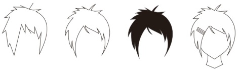 14. contoh rambut cewek manga atau anime